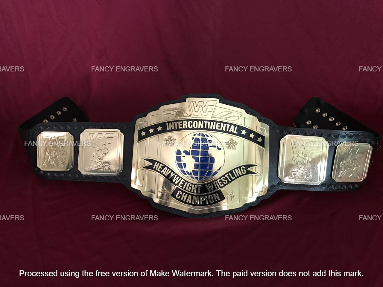 Wwf intercontinental championship replica title belt - Etsy 日本
