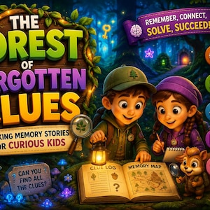 The Forest of Forgotten Clues | Working Memory Stories for Kids | Executive Function Activities | Printable PDF | Homeschool Learning