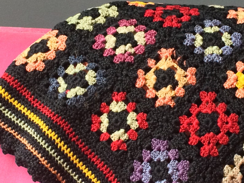 Antique Granny Square Afghan