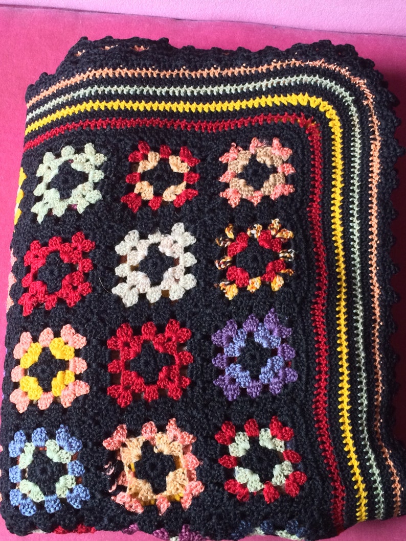 Antique Granny Square Afghan