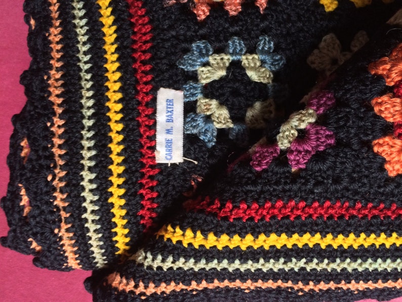Antique Granny Square Afghan