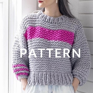 Loopy Mango Sailor&#39;s Dream Sweater PATTERN- Big Cotton