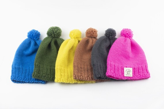 Loopy Mango Pompom Beanie- PATTERN - Dream (merino Worsted  display picture 1
