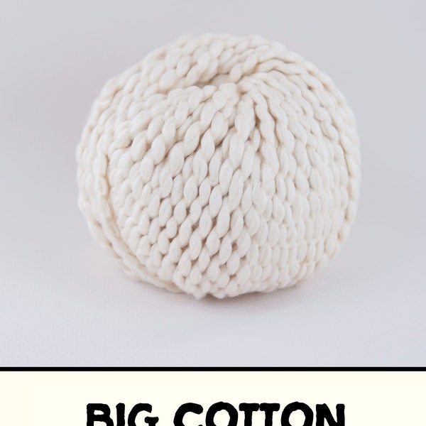 Gros fil de coton Loopy Mango 100 g pour tricots épais