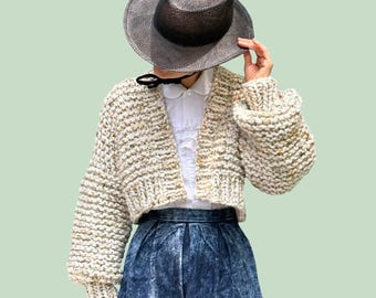 Loopy Mango DIY Kit - My First Cardigan - Chunky Merino Wool