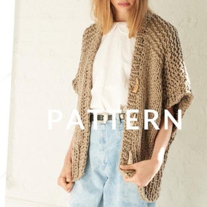 Loopy Mango Long Vest PATTERN - Big Cotton