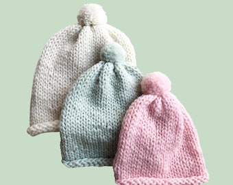 Loopy Mango DIY Kit - Easy Beanie - Dream (Merino Worsted) Wool