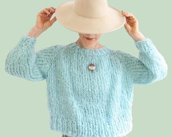 Loopy Mango DIY Kit - Top-Down Sweater - Mohair So Soft