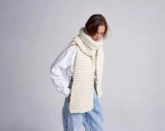 Loopy Mango - Her Scarf - Chunky Merino Wool