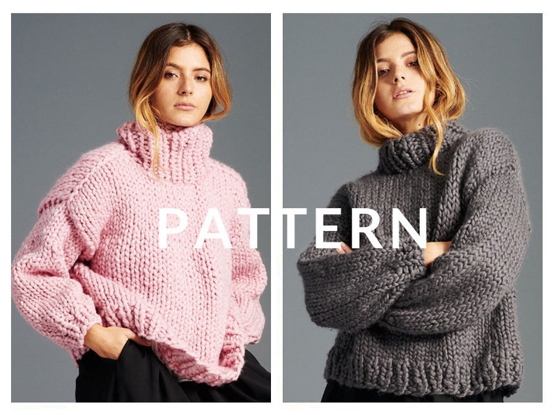 Loopy Mango Her Turtleneck AND Her Sweater PATTERNS Merino No. 5 image 1