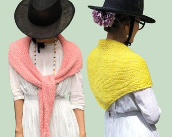Loopy Mango DIY Kit - Babushka Shawl - Dream (Merino Worsted) Wool