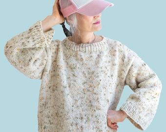 Modello per maglione Sweet Escape Rhinebeck 2025 a tinta unita - Dream Yarn