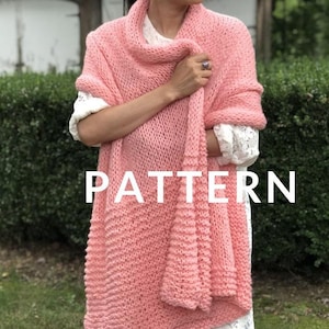 Loopy Mango Easy Wrap PATTERN - Dream (Merino pettinato)