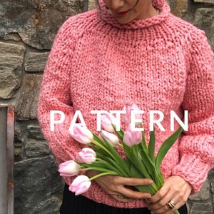 Loopy Mango Top-Down Sweater PATTERN - Merino No. 5