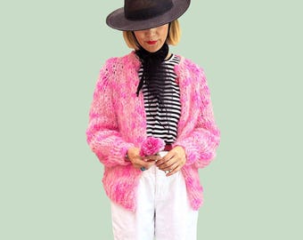 Loopy Mango DIY Kit - Top-Down Cardigan - Mohair So Soft