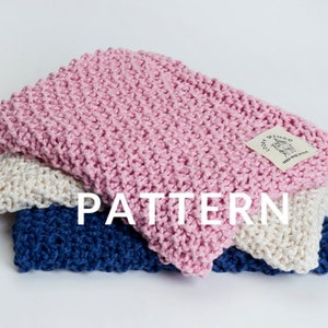 Loopy Mango Big Cotton Baby Blanket  PATTERN