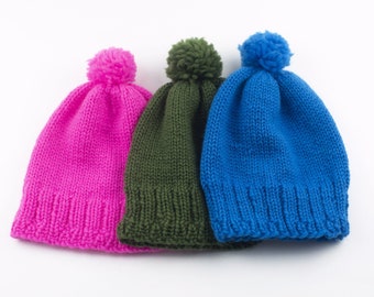 Loopy Mango Pompom Beanie- PATTERN - Dream (merino Worsted  display picture 3