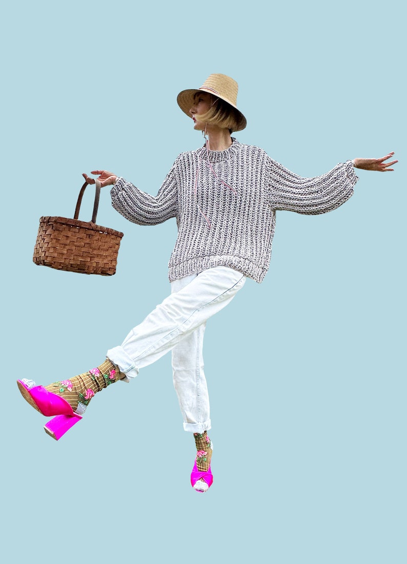 Loopy Mango Brioche Sweater PATTERN Summer Yarn image 3