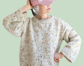 Loopy Mango DIY Kit - Sweet Escape Rhinebeck Sweater 2025 Solid Color - Dream (Merino Worsted)