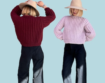 Suéter Loopy Mango Brioche PADRÃO - Dream (Merino Worsted)