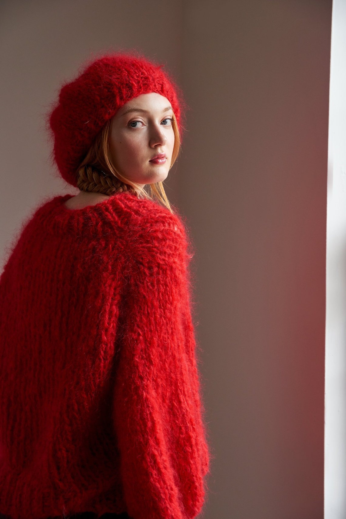loopy mango mohair