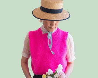 Loopy Mango DIY Kit - Young At Heart Vest- Dream (Merino Worsted) Wool