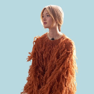 Loopy Mango Mohair Shaggy Sweater PATTERN - Mohair So Soft Yarn