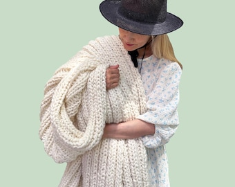 Loopy Mango DIY Kit - My First Blanket - Chunky Merino Wool