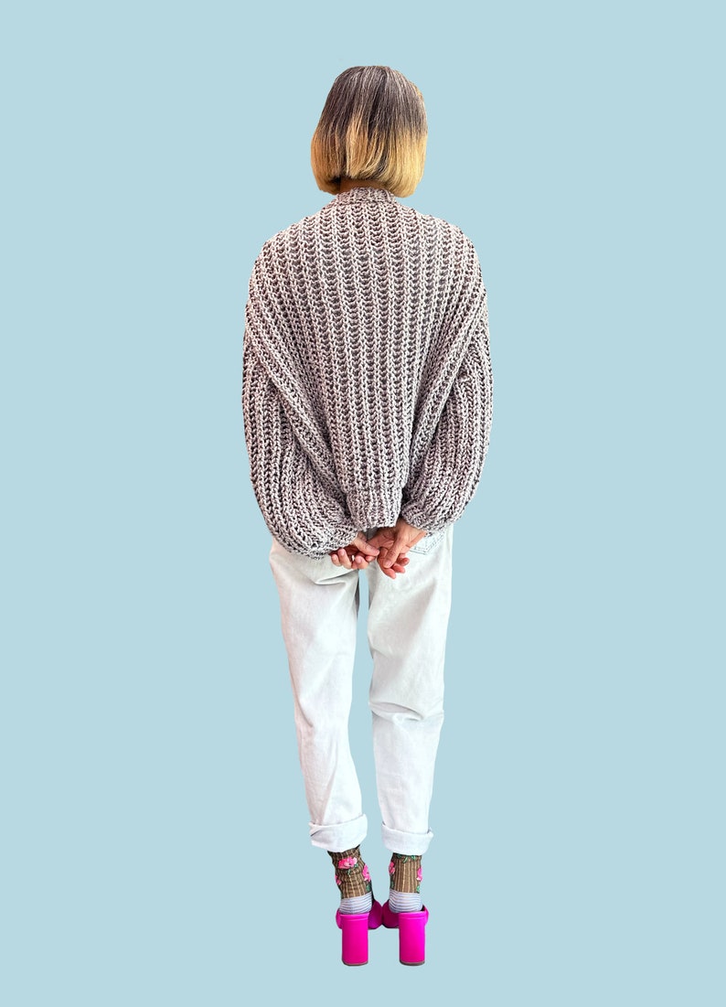 Loopy Mango Brioche Sweater PATTERN Summer Yarn image 4