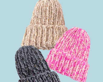 Loopy Mango Winter Beanie- PATTERN - Dream (Merino Worsted)