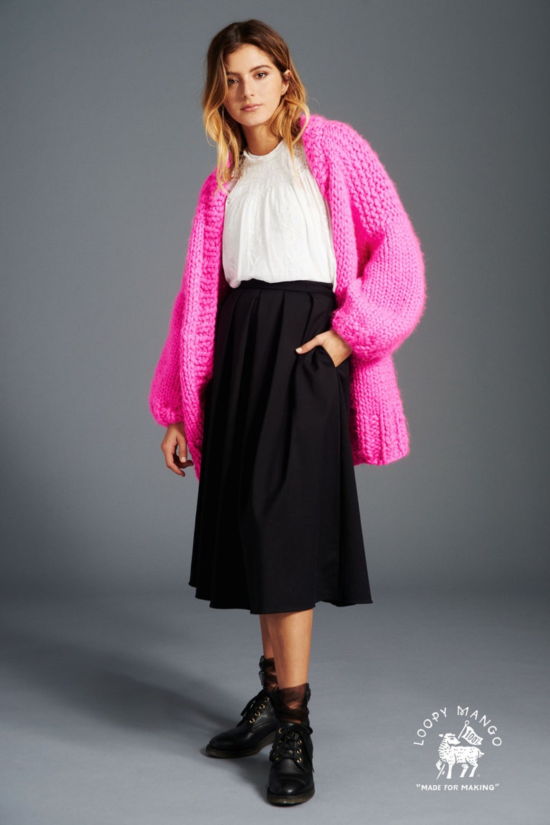 mango pink cardigan