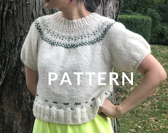 Loopy Mango Scandinavian Top PATTERN - Dream Yarn