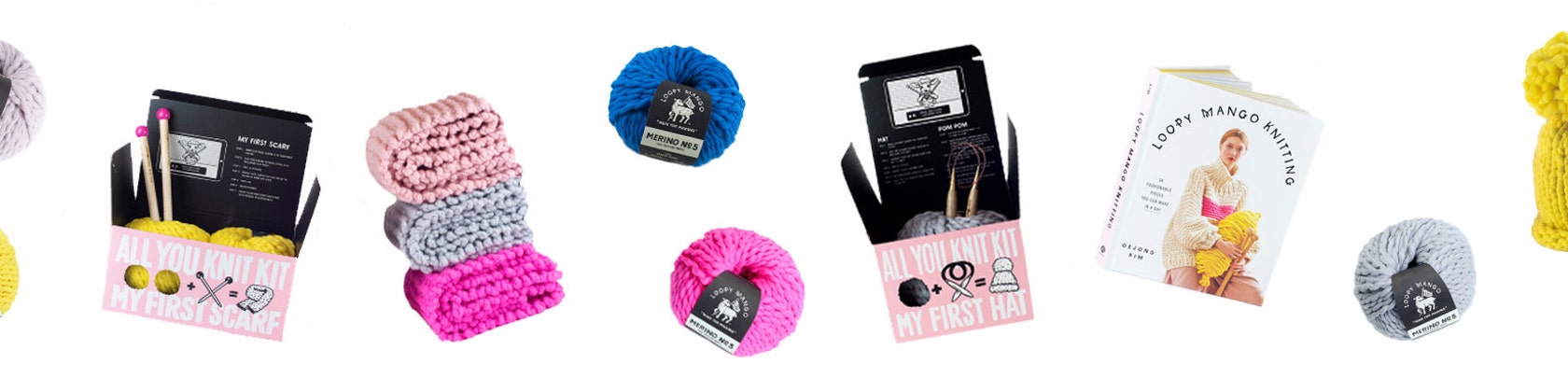 LOOPY MANGO NEWYORK 手編みニットスヌード LOOPY MANGO NEWYORK 手編みニットスヌード