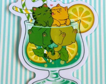 Zosan cat drink stickers