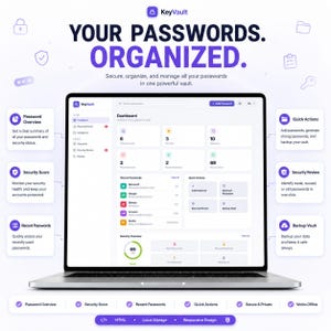 Webbapp för lösenordshanterare | Säkert lösenordsspårningsvalv i HTML | Webbläsarbaserad lösenordsorganisatör | Digital lösenordsförvaring offline