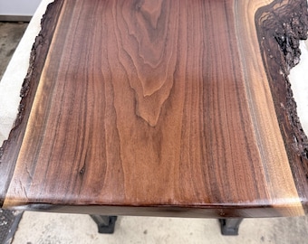 Live edge walnut table