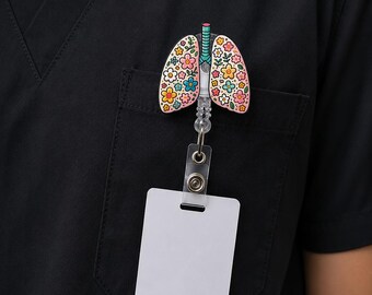 Cute Nurse Badge Reel,Retractable ID Badge Holder,Medical Badge Clip,Kawaii Nurse Gift,Doctor Badge Reel,Hospital ID Holder,RN Accessories