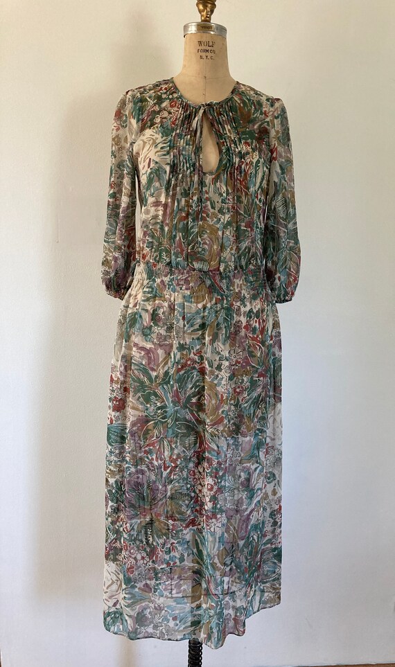 90s does 40s midi dress