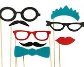 8 Photo Booth Props // Photobooth prop // Mustache Moustache Party // Little Man // Gender Reveal // Bash // Weddings