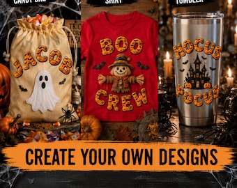 Halloween-Alphabet (PNG), gruselige Spinnennetz-Buchstaben, 3D-Kürbis-Schriftart (Clipart), Boo-Crew-Shirt, Süßes-oder-Saures-Tasche, Hocus-Pocus-Sublimation