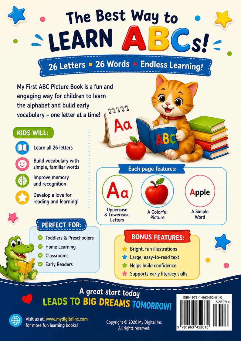 Alphabet Tracing Workbook Printable PDF, A-Z Letter Practice, Uppercase ...