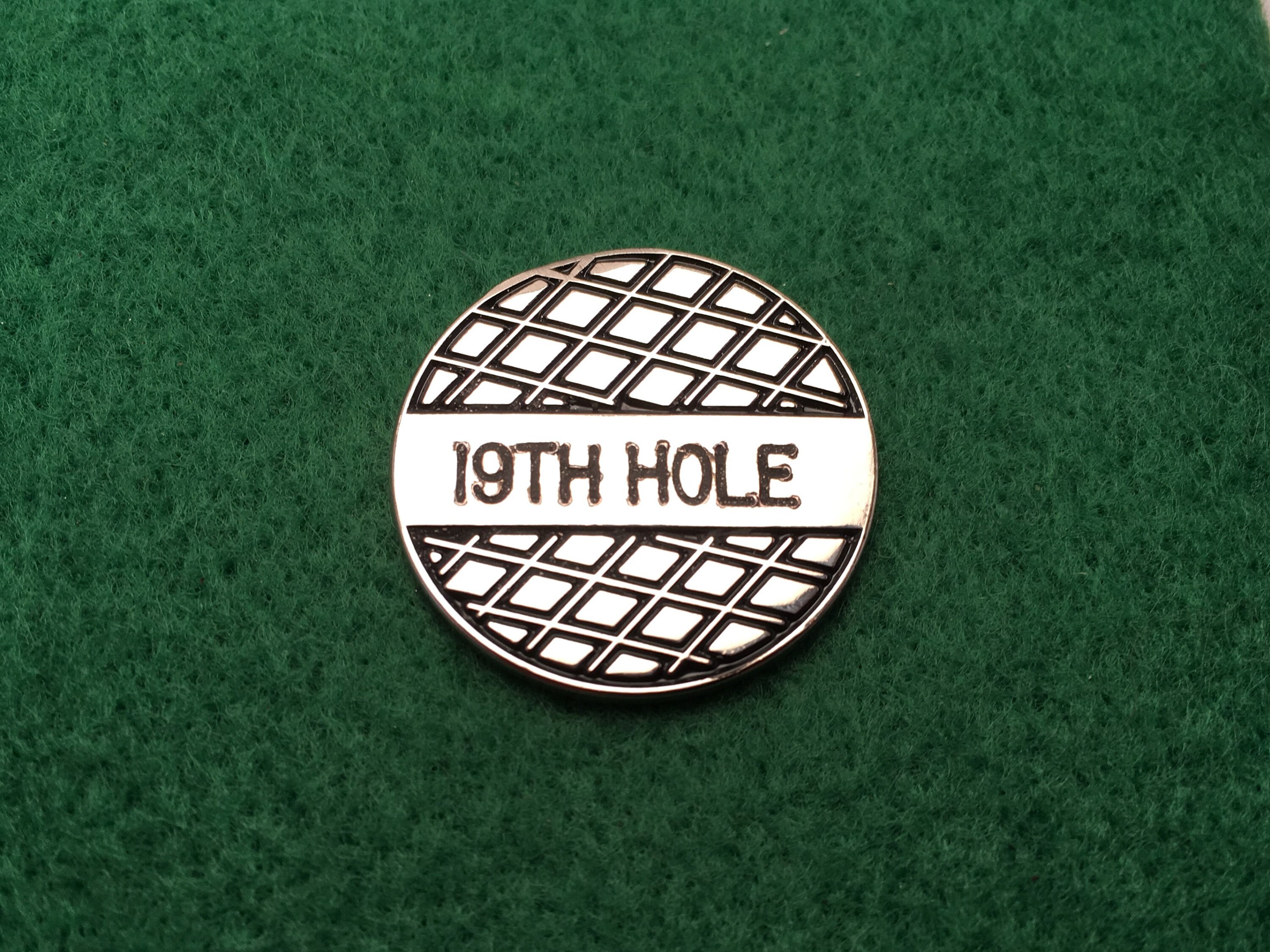 Engraved 19th Hole Golf Ball Marker Golf Etsy
