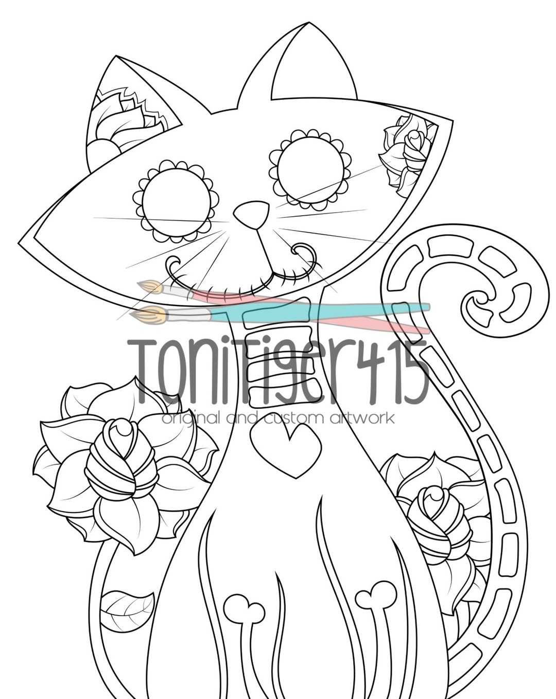 Day of the Dead Halloween Pumpkin digital coloring page -  Portugal