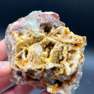 Rare Specimen of Translucent Cubic Fluorite on Crystalline Matrix