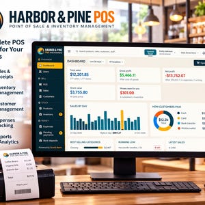 Small Business POS System, HTML Point of Sale Software, Inventory Management, Offline Store App