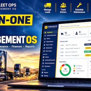 Software HTML per la gestione di flotte di autocarri: monitoraggio di autisti e carichi, organizzatore di spese e fatture IFTA, dashboard aziendale offline.