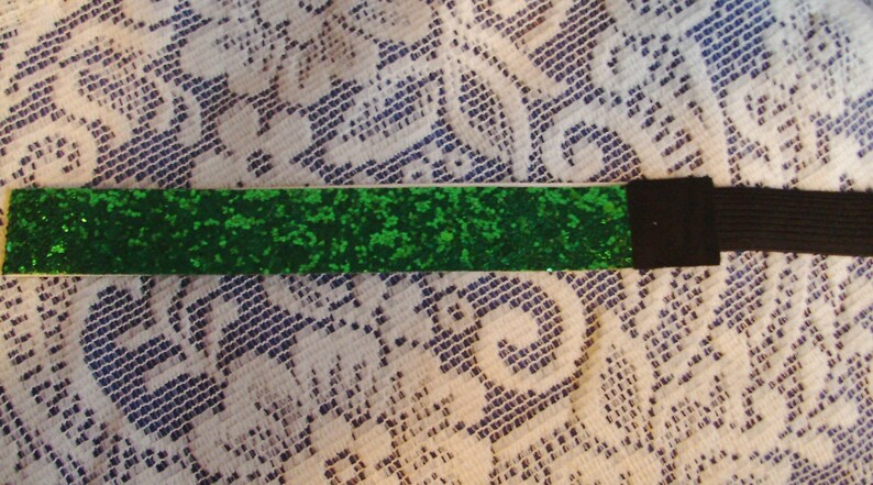green glitter headband