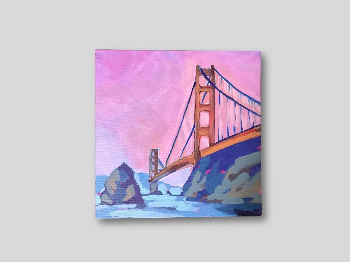 Original Golden Gate Bridge Painting - Etsy
