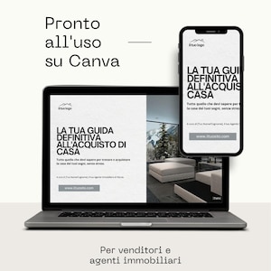 Home Buyer's Guide for Real Estate Agents | Canva Templates in Italian | Agency Marketing | Real Estate Client Presentation