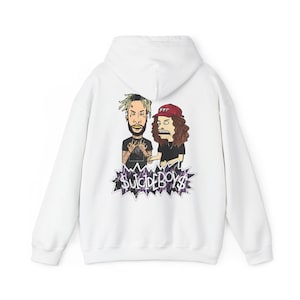 Cartoon Rap Duo Suicideboys Hoodie | Graphic Back Print